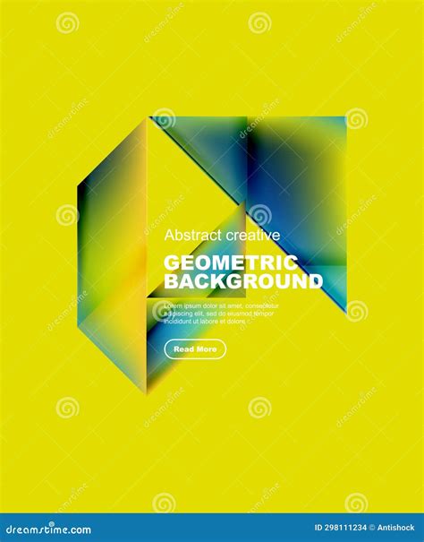 Creative Geometric Abstract Background Design Stock Vector