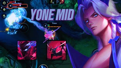 WILD RIFT YONE MID LANE GAMEPLAY BUILD Y RUNAS YouTube