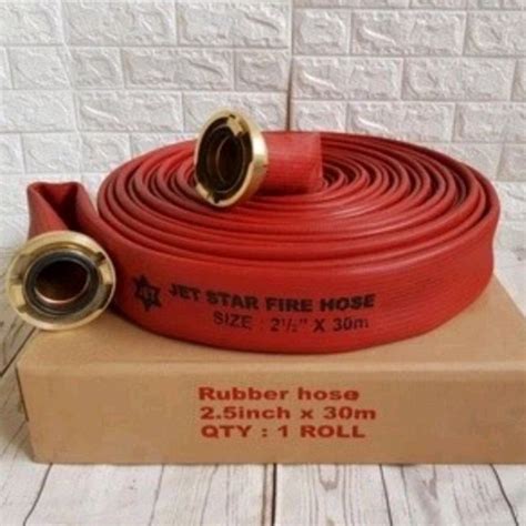 Jual Selang Pemadam 2 5 In X 30m Fire House Rubber Jet Star Coupling