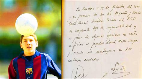 Contrato De Messi El Contrato De Lionel Messi El Mundo Revelo El Hot