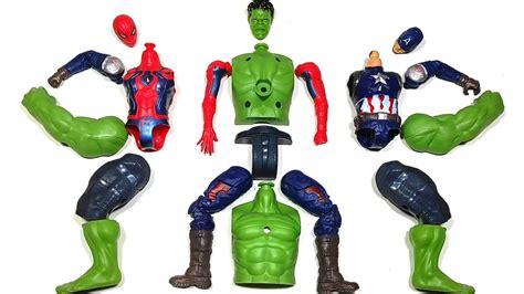 Assemble Toys The Avengers Spider Man Vs Captain America Vs Hulk Smash