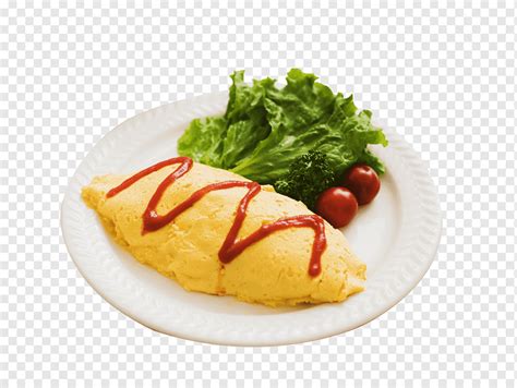 Omelette Omurice Japanese Cuisine Fried Rice Fried Egg Food Breakfast