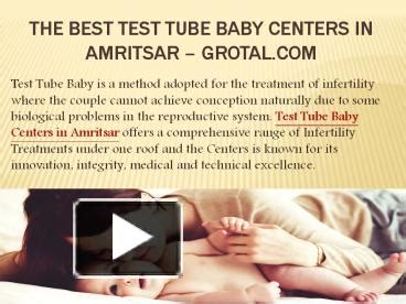 Ppt Test Tube Baby Centers In Amritsar Powerpoint Presentation Free