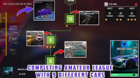 Finished Amateur League With Different Cars Best Tunings For Max