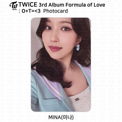 TWICE 3rd Album Formula Of Love O T 3 Official Photocard Mina KPOP K