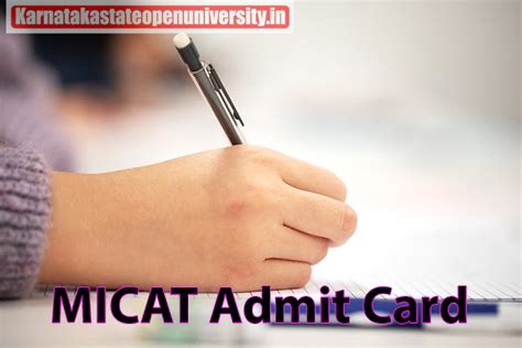 Micat Admit Card Shortly Hall Ticket All Updates Exam Date