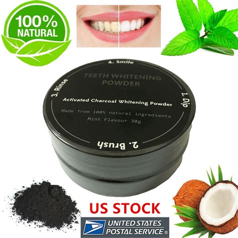 100 Natural Organic Activated Charcoal Natural Teeth Whitening Powder