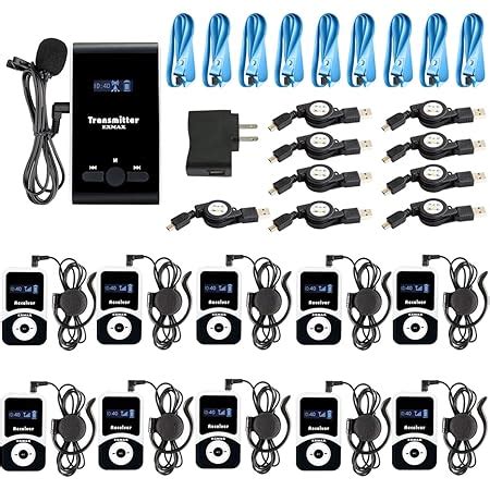 Amazon EXMAX EX 100 Wireless Tour Guide System Microphone Earphone