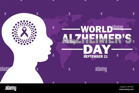 Vector Illustration Of A Background For World Alzheimer S Day