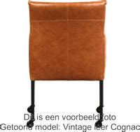 Leren Eetkamerstoel Desire Met Wieltjes Set Van 6 Stoelen ShopX