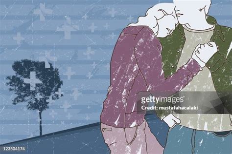 Emotional Friends Hug Drawing Photos and Premium High Res Pictures - Getty Images