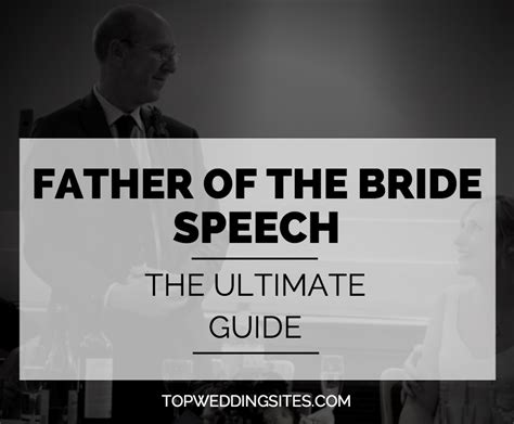 Father Of The Bride Speech Guide W Examples