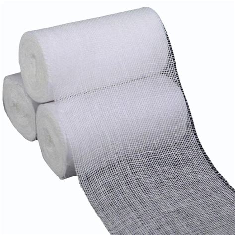 White Short Stretch Compression Surgical Cotton Bandage For Hospital