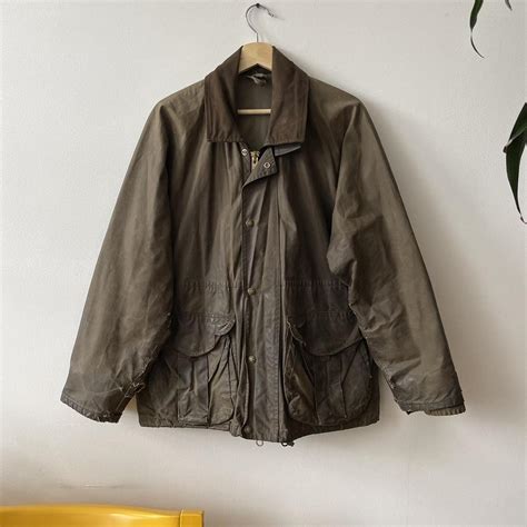 Vintage filson Tin oil Cloth waxed barn jacket The... - Depop