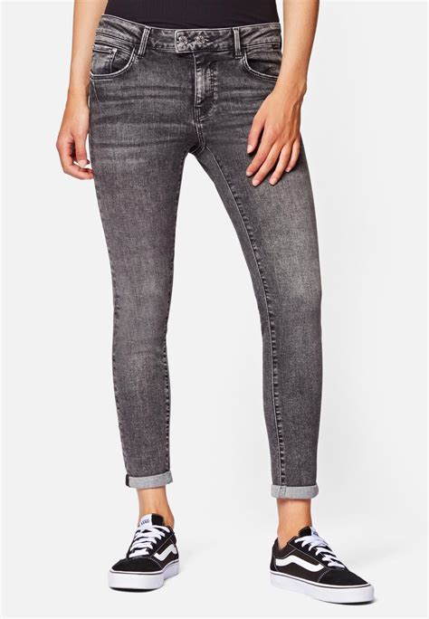 Mavi Adriana Mid Rise Super Skinny Jeans Smoke Random Glam 27 32