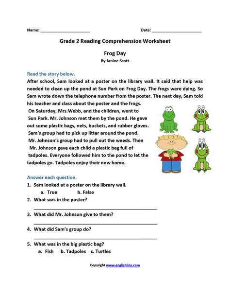 Common Core Reading Worksheets