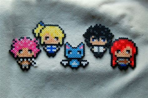 Fairy Tail Characters Hama Beads Perler Bead Patterns Perler Bead