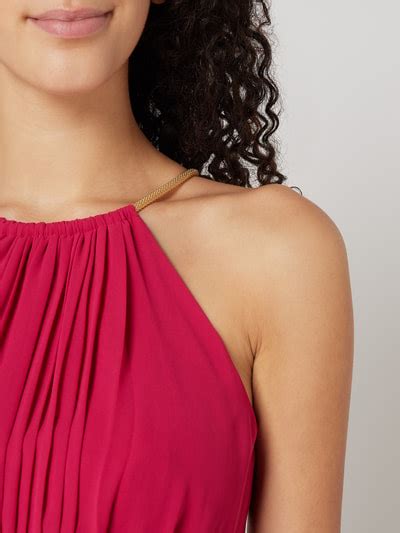 Jake S Cocktail Abendkleid Aus Chiffon Pink Online Kaufen