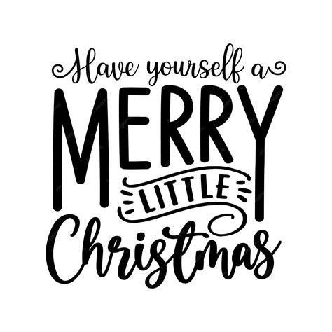 Premium Vector Merry Christmas Winter Lettering Quotes Sayings Calligraphy Greeting Card