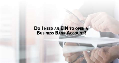 Do I Need An Ein To Open A Business Bank Account Fundsnet