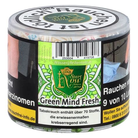 Start Now Minze Green Mind Fresh Shisha Tabak 25g