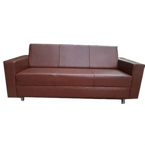 Brown Leather Office Sofa At Rs Piece In Ahmedabad Id