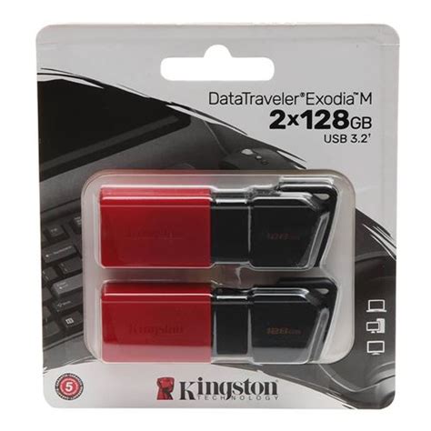 Kingston 128GB DataTraveler Exodia M SuperSpeed+ USB 3.2 (Gen 1) Flash ...