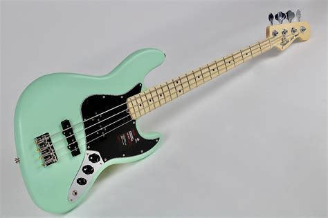 Fender American Performer Jazz Bass With Maple Fretboard Satin Surf Green Wgig Bag 0198612357