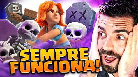 ESSE DECK DE CEMITERIO SEMPRE FUNCIONA NO CLASH ROYALE YouTube