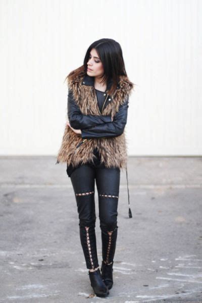 25 Ways To Wear A Faux Fur Vest Stylecaster Western Dress Online