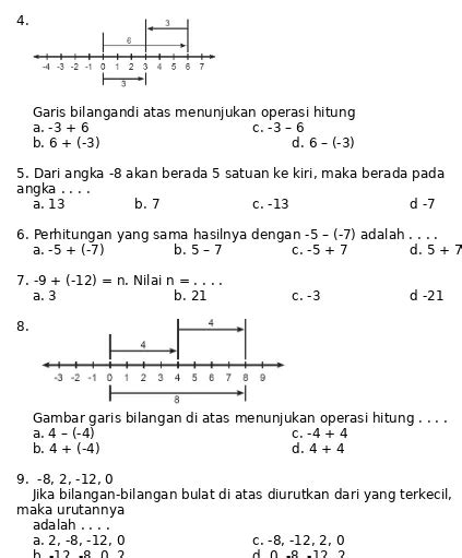 Detail Contoh Soal Garis Bilangan Bulat Kelas 6 Koleksi Nomer 25