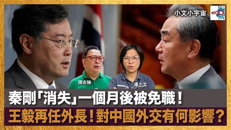 秦剛「消失」一個月後被免職！王毅再任外長！對中國外交有何影響？｜小文小宇宙｜潘小文、時事評論員 譚志強博士 Youtube