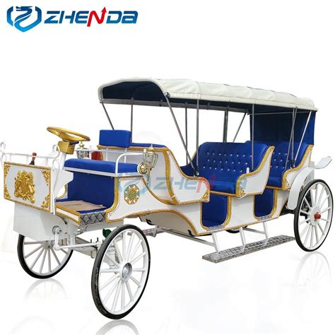 Used Royal Horse Carriage/Electric Sightseeing Cart/Tourist Shuttle Bus/Passenger Reception ...