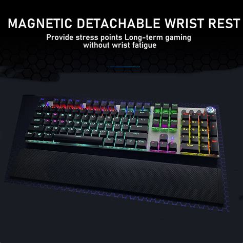 Aula F Mechanical Gaming Keyboard With Magnetic Wrist Rest Volume