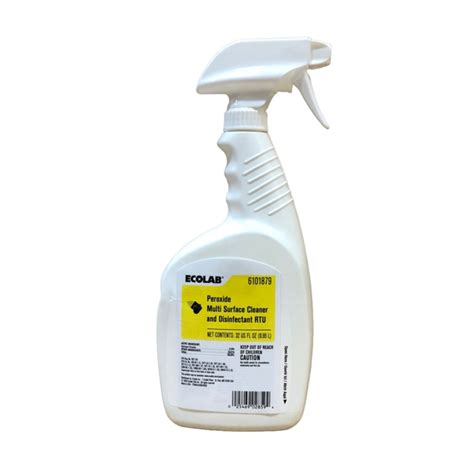 Ecolab Peroxide Multi Surface Disinfectant Cleaner 32oz Spray Bottle Each Key Maintenance Supply