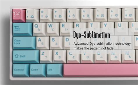 Amazon Hyekit Keycaps Keys Pbt Dye Sublimation Milk Keycap