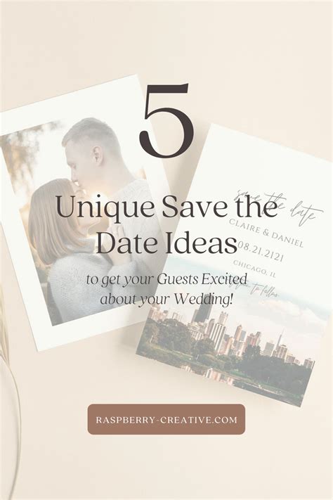 5 Unique Save The Dates To Get Your Guests Excited About Your Wedding