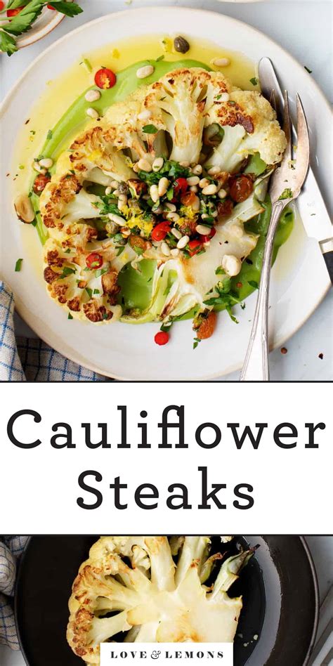 Roasted Cauliflower Steak Recipe Love And Lemons