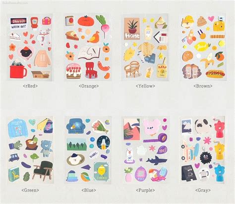 20 Aesthetic Korean Cute Stickers Printable For Your Planner