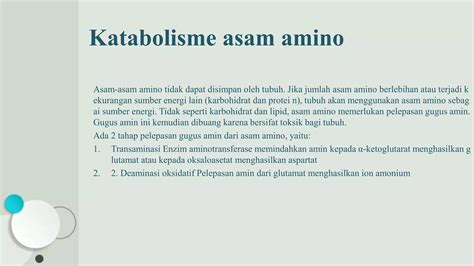 METABOLISME ASAM AMINO Pptx