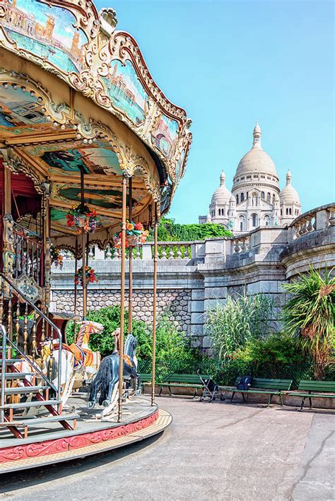 Carousel In Montmartre Photograph By Manjik Pictures Fine Art America