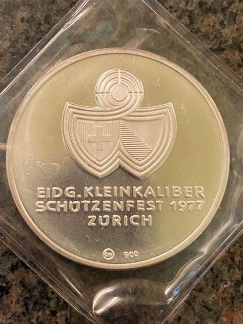 Medaille Eidg Kleinkaliber Sch Tzenfest Z Rich Silber Kaufen