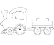 Coloriage Train dessin gratuit à imprimer