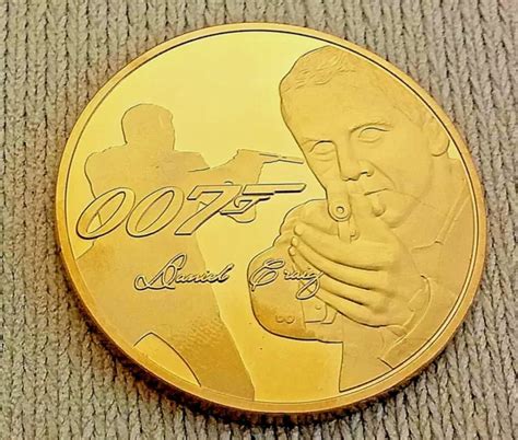 James Bond Gold Coin Naked Lady Spy Woman Films Finger No Time To