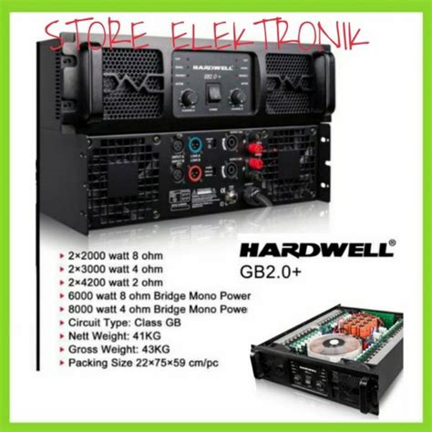 Jual Power Amplifier Hardwell Gb Power Original Hardwell Di Lapak