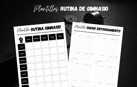 Plantillas ️ Rutina De Gimnasio Y Entrenamiento Diario