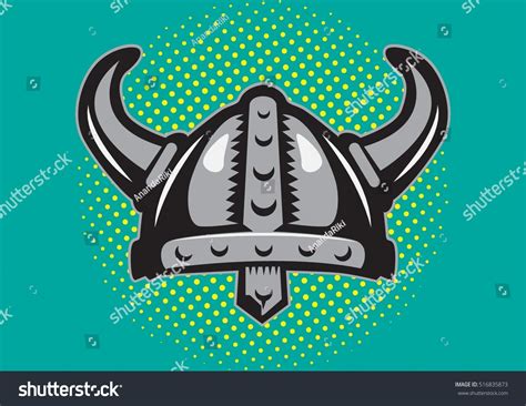 Viking Helmet Vector - 516835873 : Shutterstock