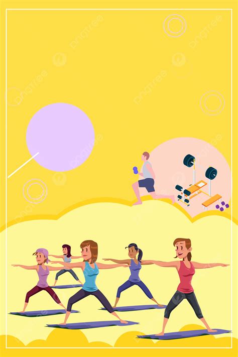 National Aerobics Competition Poster Background Wallpaper Image For ...