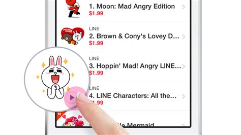 LINE Stickers Community: Line Characters : All the Love Animated ...