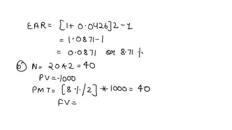 Solved 17 A 20 Year Maturity Bond With Par Value 1000 Makes